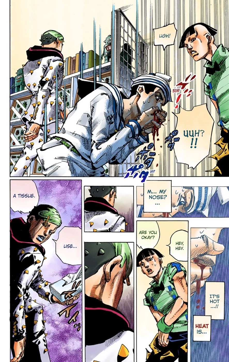 JoJo's Bizarre Adventure Part 8 - JoJolion (Official Colored) Chapter 38 page 16 - Chapter 38: Jobin Higashikata is a Stand User