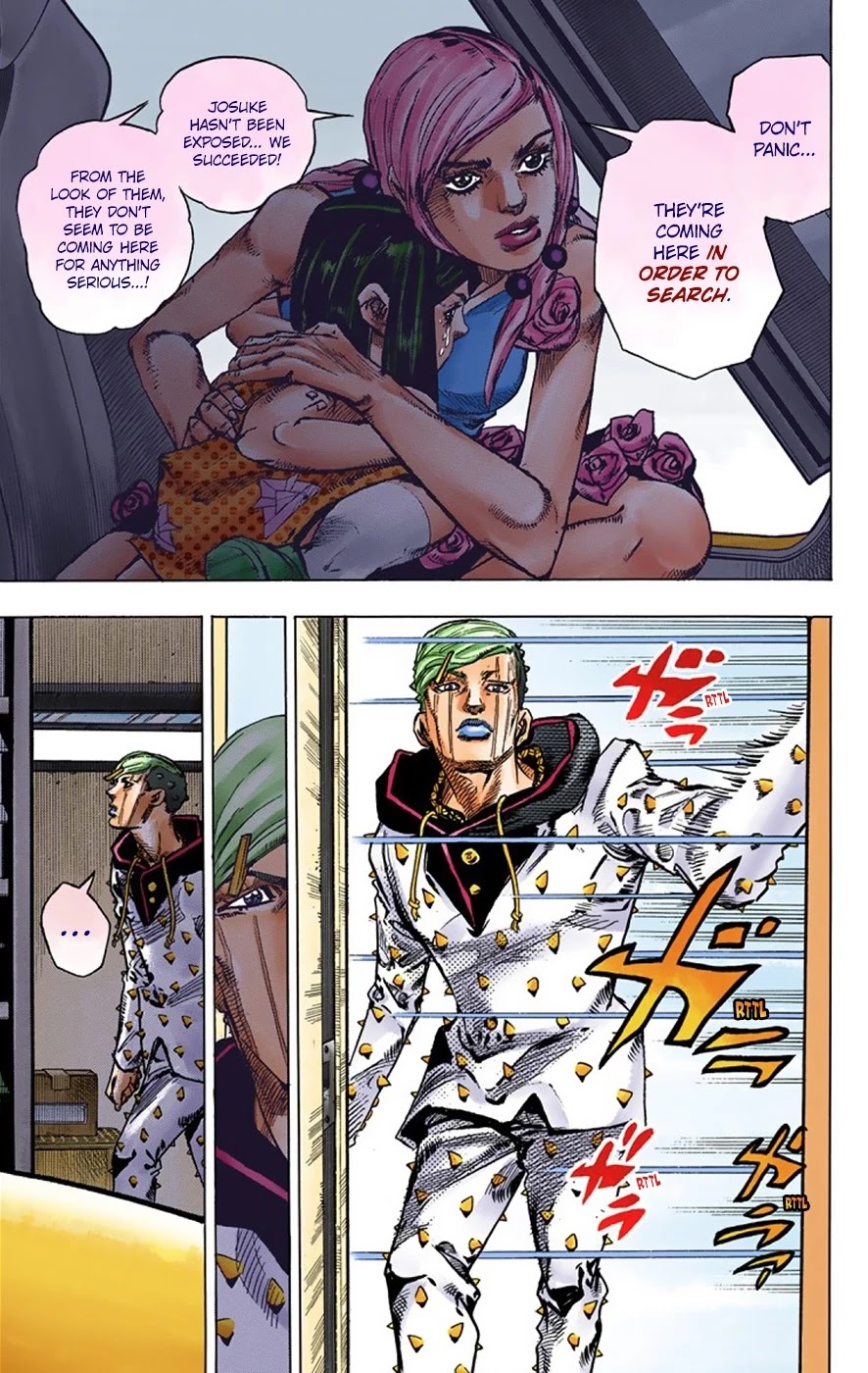 JoJo's Bizarre Adventure Part 8 - JoJolion (Official Colored) Chapter 38 page 32 - Chapter 38: Jobin Higashikata is a Stand User