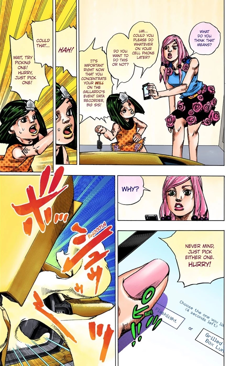 JoJo's Bizarre Adventure Part 8 - JoJolion (Official Colored) Chapter 38 page 8 - Chapter 38: Jobin Higashikata is a Stand User