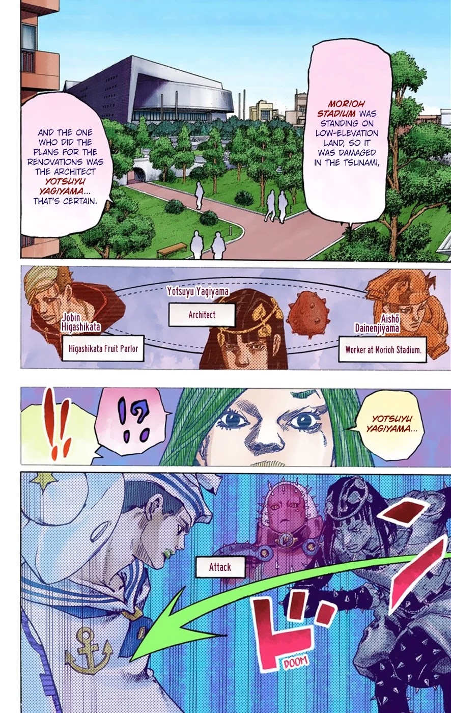 JoJo's Bizarre Adventure Part 8 - JoJolion (Official Colored) Chapter 39 page 11 - Chapter 39: Doobie Wah! Part 1