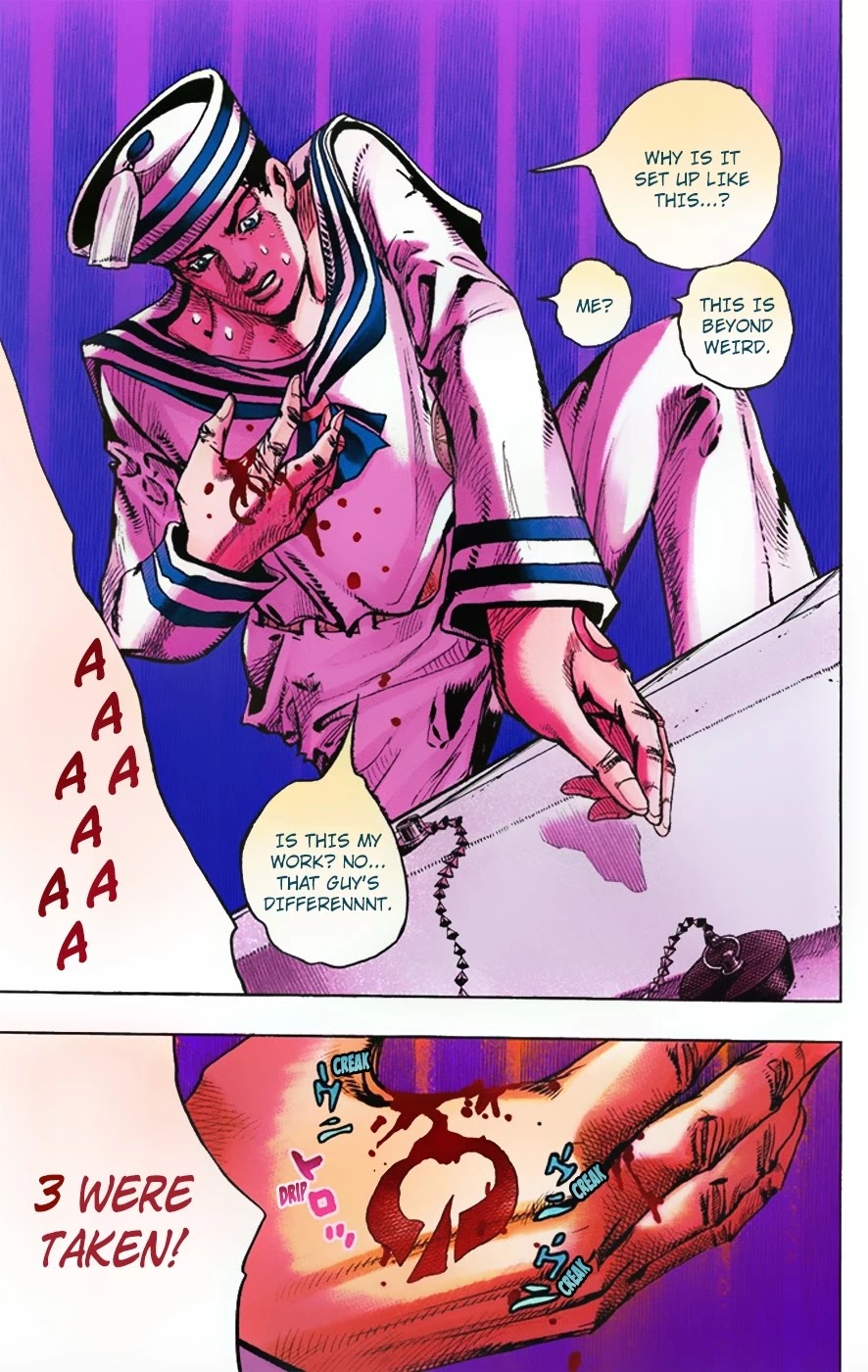 JoJo's Bizarre Adventure Part 8 - JoJolion (Official Colored) Chapter 4 page 23 - Chapter 4: Soft & Wet Part 3