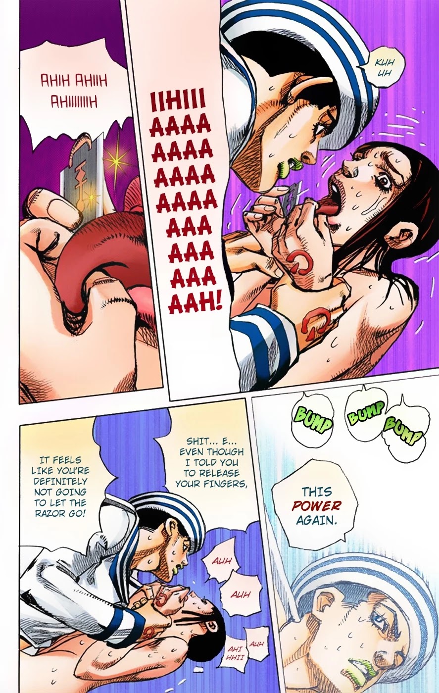 JoJo's Bizarre Adventure Part 8 - JoJolion (Official Colored) Chapter 4 page 28 - Chapter 4: Soft & Wet Part 3