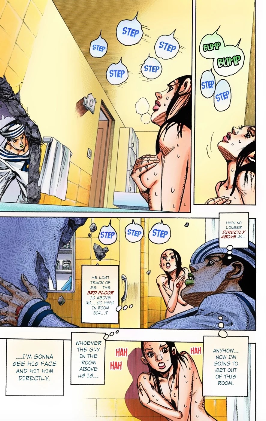 JoJo's Bizarre Adventure Part 8 - JoJolion (Official Colored) Chapter 4 page 38 - Chapter 4: Soft & Wet Part 3