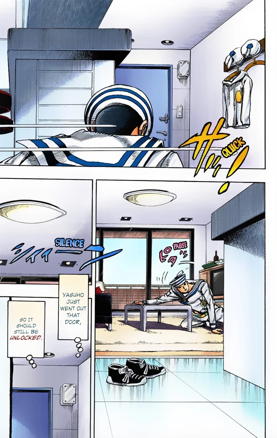 JoJo's Bizarre Adventure Part 8 - JoJolion (Official Colored) Chapter 4 page 40 - Chapter 4: Soft & Wet Part 3