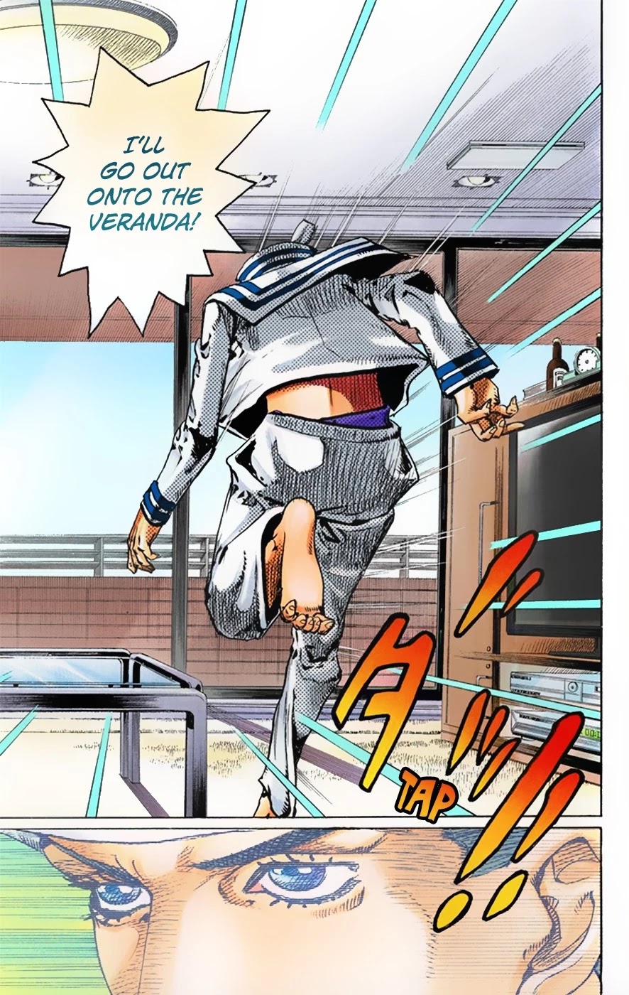 JoJo's Bizarre Adventure Part 8 - JoJolion (Official Colored) Chapter 4 page 42 - Chapter 4: Soft & Wet Part 3
