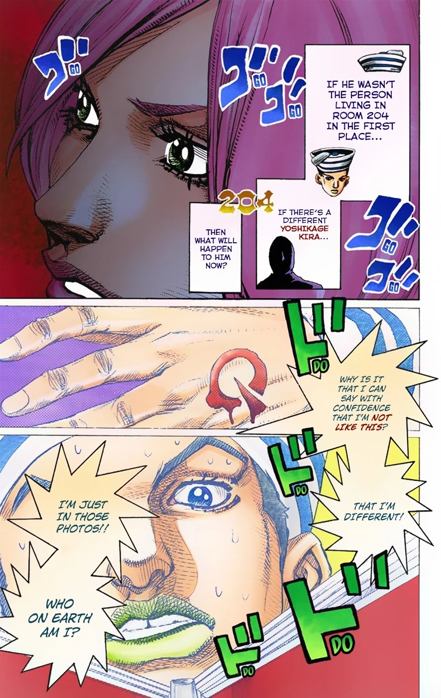 JoJo's Bizarre Adventure Part 8 - JoJolion (Official Colored) Chapter 4 page 8 - Chapter 4: Soft & Wet Part 3