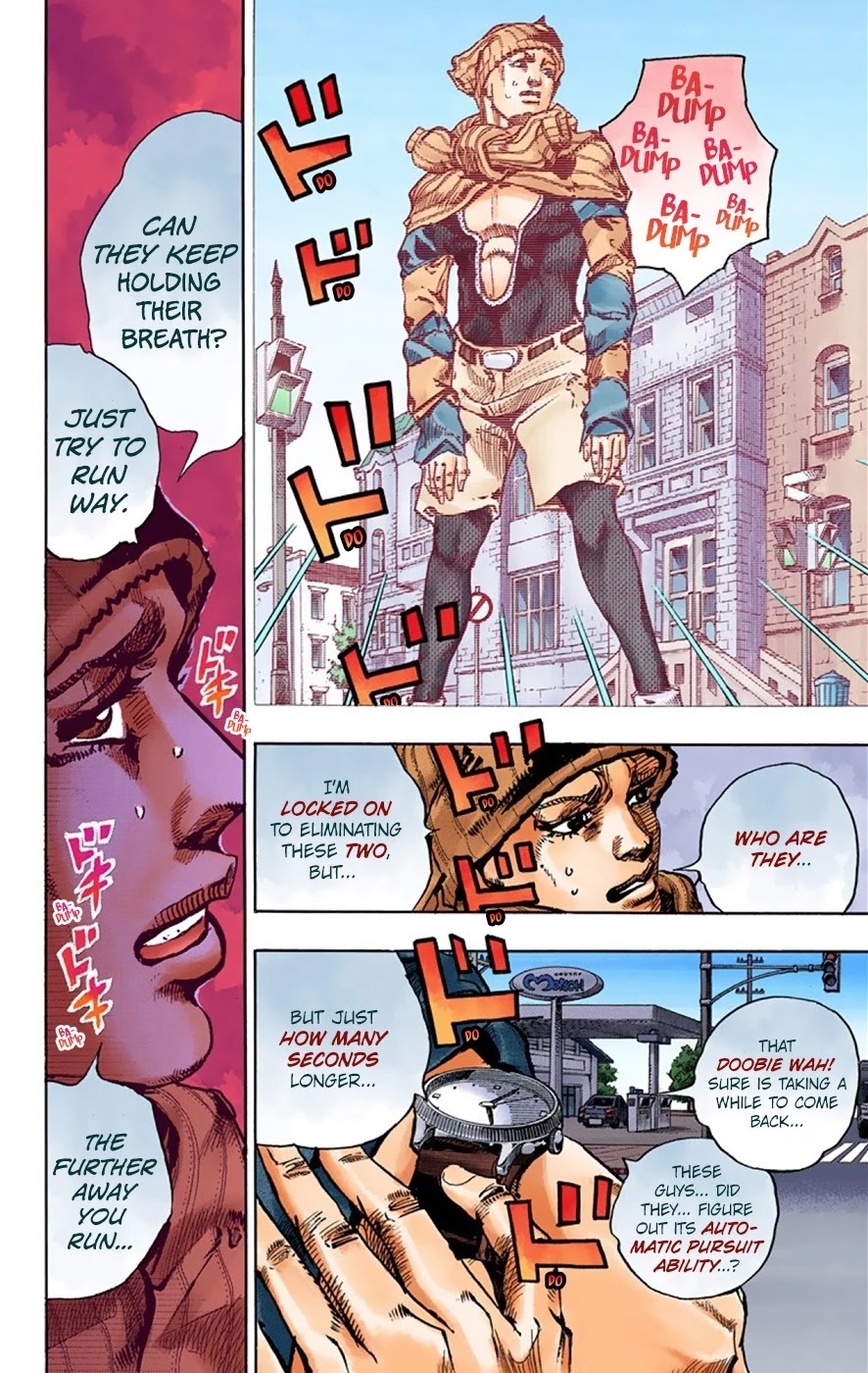 JoJo's Bizarre Adventure Part 8 - JoJolion (Official Colored) Chapter 42 page 9 - Chapter 42: Doobie Wah! Part 4