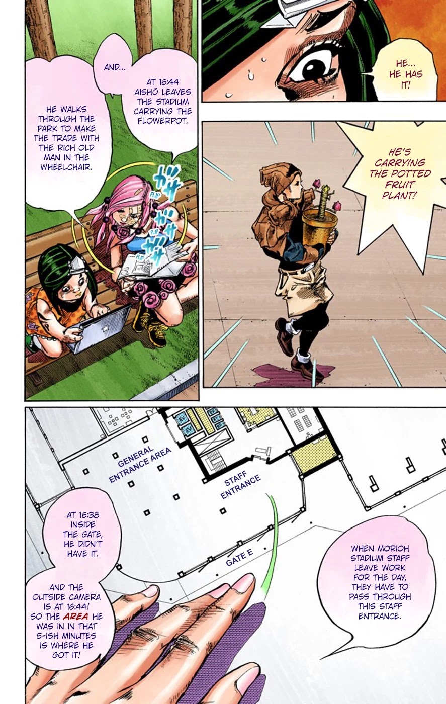 JoJo's Bizarre Adventure Part 8 - JoJolion (Official Colored) Chapter 43 page 14 - Chapter 43: Love Love Deluxe Part 1