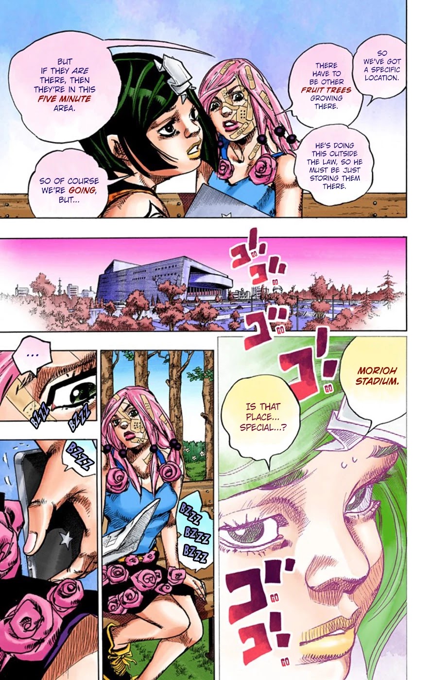 JoJo's Bizarre Adventure Part 8 - JoJolion (Official Colored) Chapter 43 page 15 - Chapter 43: Love Love Deluxe Part 1