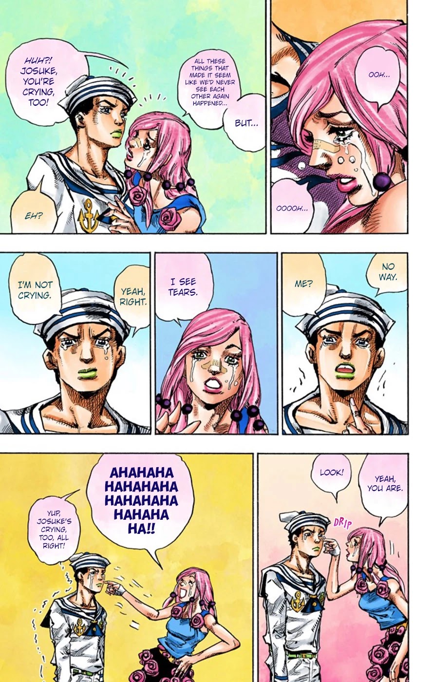 JoJo's Bizarre Adventure Part 8 - JoJolion (Official Colored) Chapter 43 page 21 - Chapter 43: Love Love Deluxe Part 1