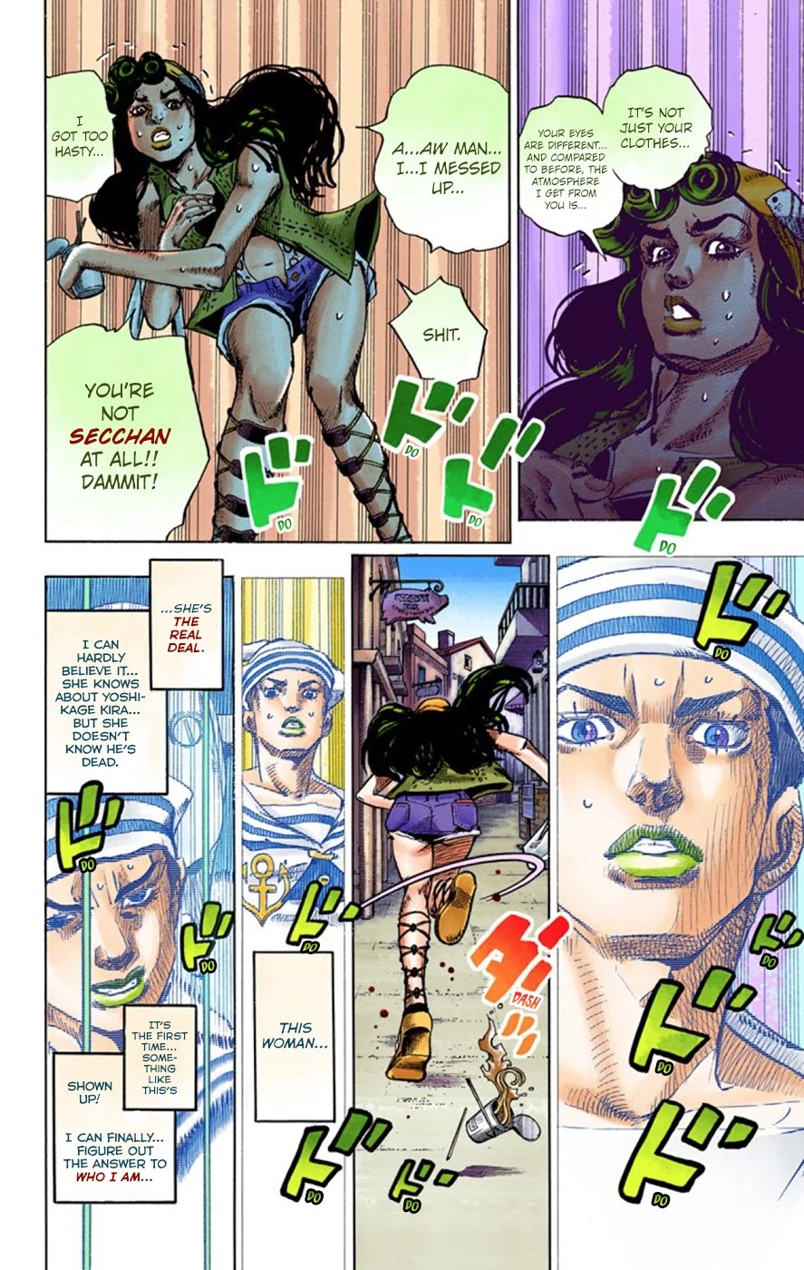 JoJo's Bizarre Adventure Part 8 - JoJolion (Official Colored) Chapter 43 page 36 - Chapter 43: Love Love Deluxe Part 1