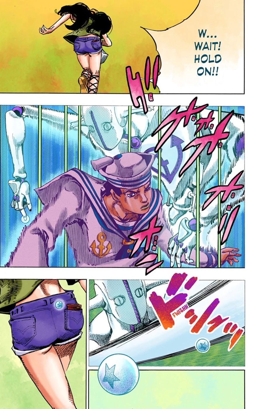 JoJo's Bizarre Adventure Part 8 - JoJolion (Official Colored) Chapter 43 page 37 - Chapter 43: Love Love Deluxe Part 1