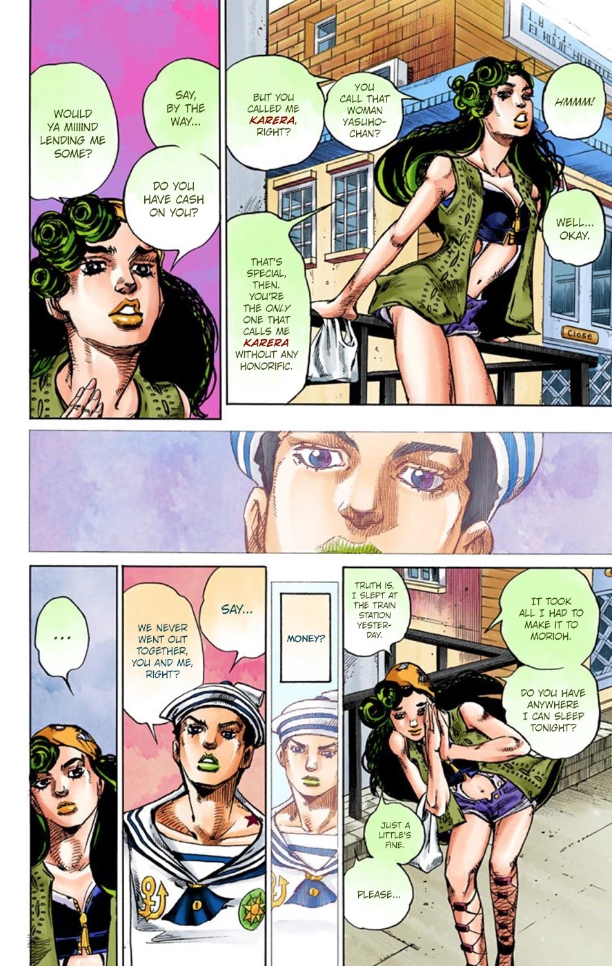 JoJo's Bizarre Adventure Part 8 - JoJolion (Official Colored) Chapter 43 page 42 - Chapter 43: Love Love Deluxe Part 1