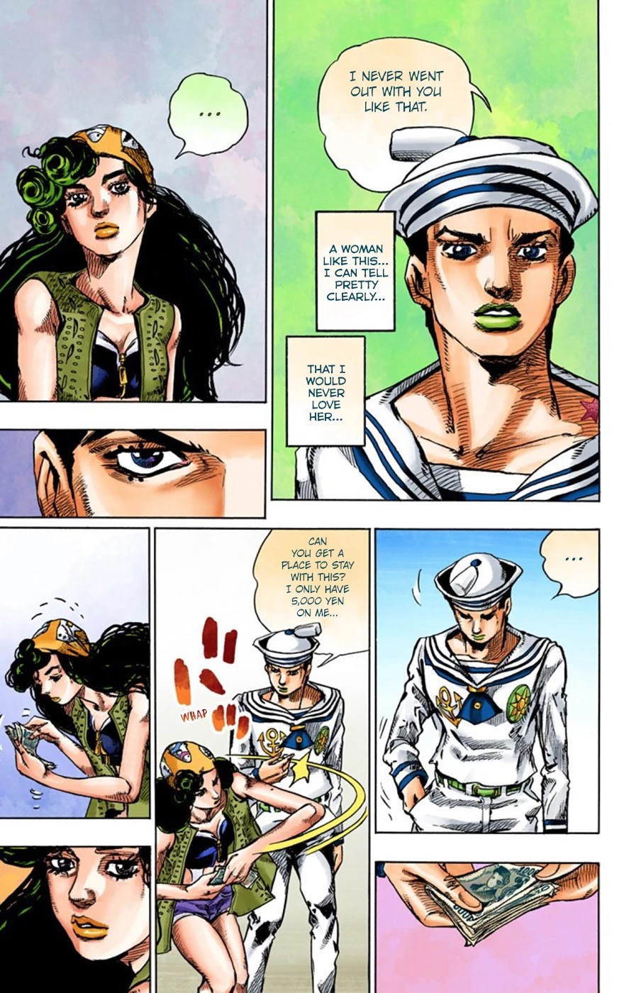 JoJo's Bizarre Adventure Part 8 - JoJolion (Official Colored) Chapter 43 page 43 - Chapter 43: Love Love Deluxe Part 1