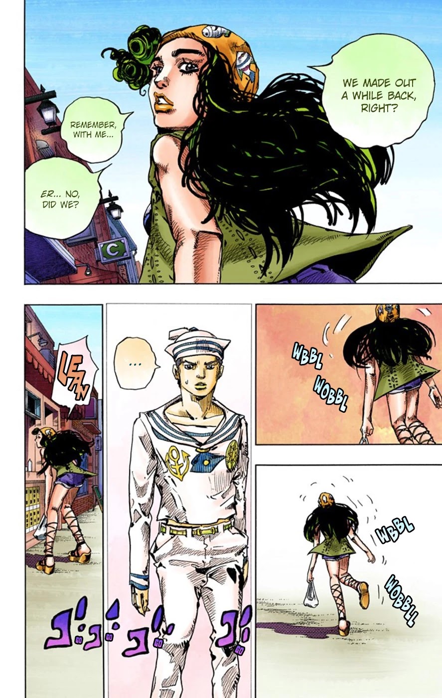 JoJo's Bizarre Adventure Part 8 - JoJolion (Official Colored) Chapter 43 page 44 - Chapter 43: Love Love Deluxe Part 1