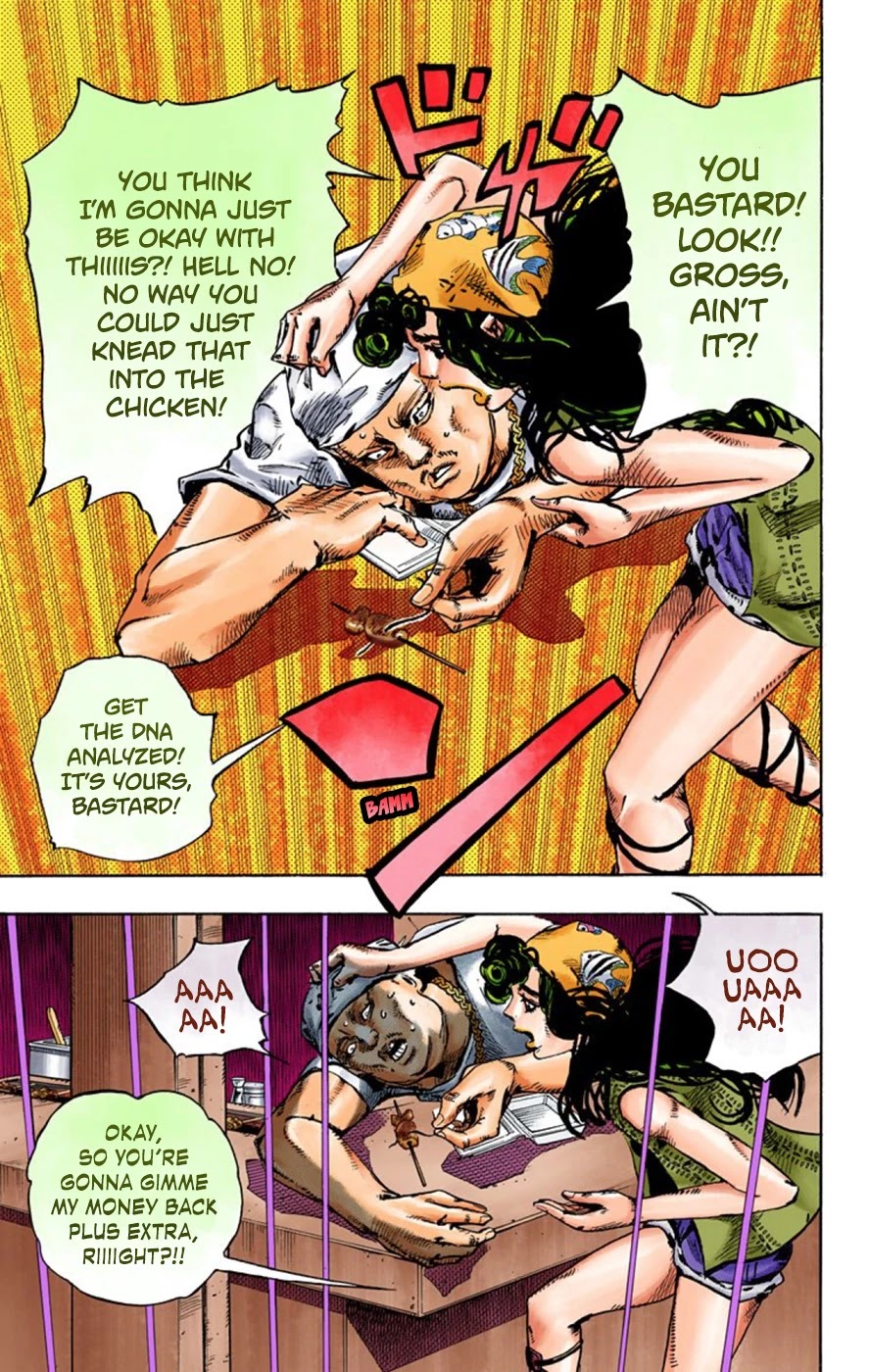 JoJo's Bizarre Adventure Part 8 - JoJolion (Official Colored) Chapter 43 page 49 - Chapter 43: Love Love Deluxe Part 1