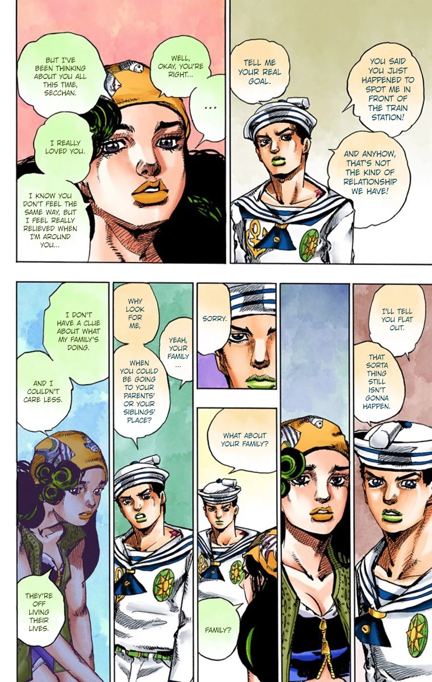 JoJo's Bizarre Adventure Part 8 - JoJolion (Official Colored) Chapter 44 page 16 - Chapter 44: Love Love Deluxe Part 2