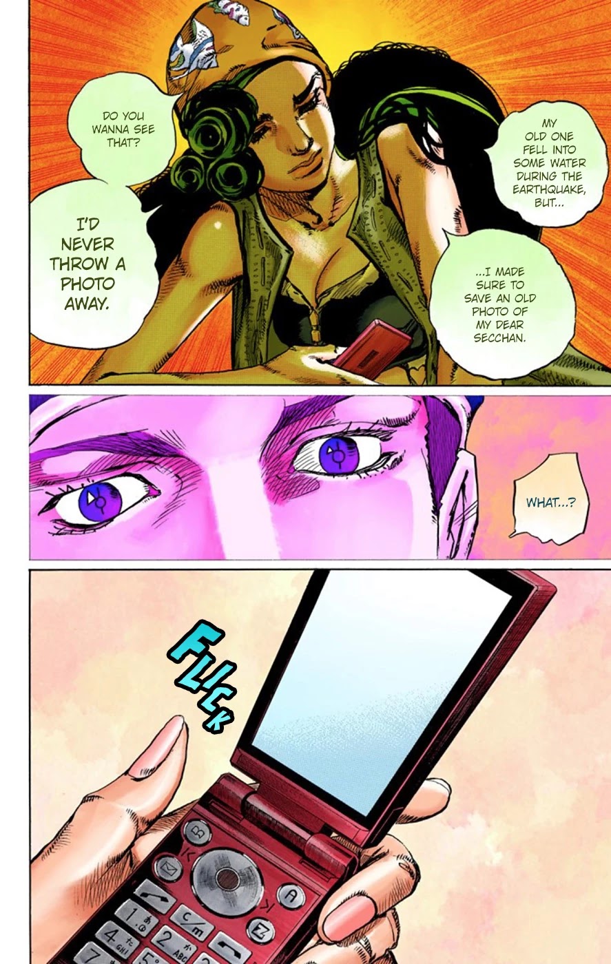 JoJo's Bizarre Adventure Part 8 - JoJolion (Official Colored) Chapter 44 page 20 - Chapter 44: Love Love Deluxe Part 2