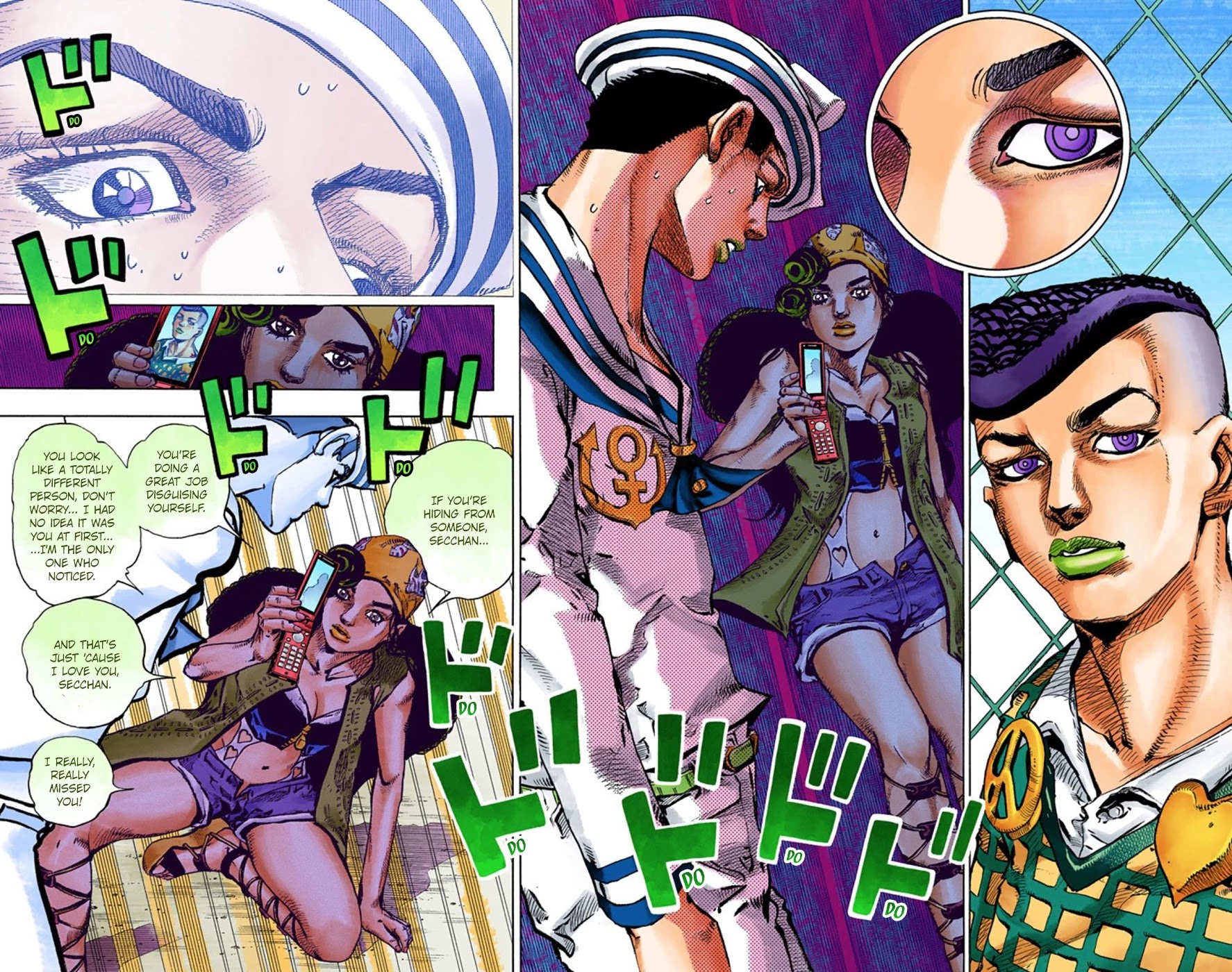 JoJo's Bizarre Adventure Part 8 - JoJolion (Official Colored) Chapter 44 page 22 - Chapter 44: Love Love Deluxe Part 2