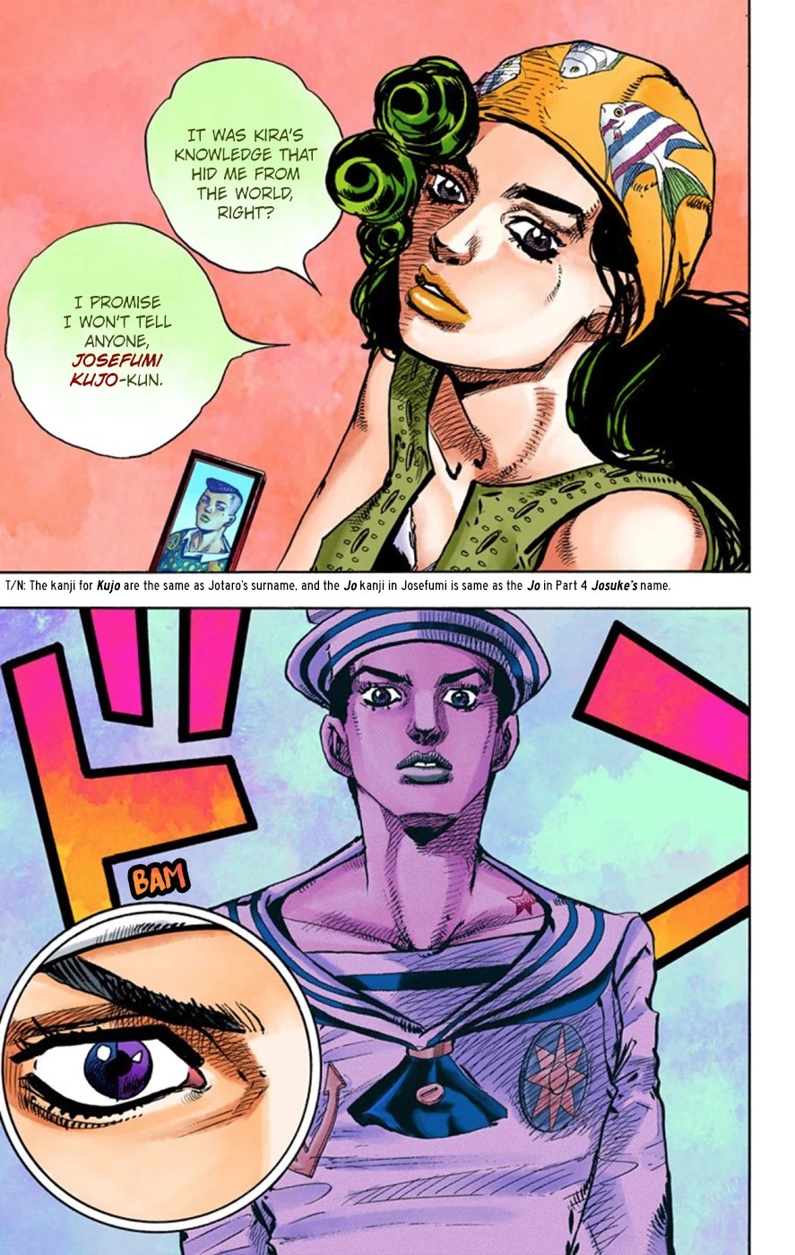 JoJo's Bizarre Adventure Part 8 - JoJolion (Official Colored) Chapter 44 page 24 - Chapter 44: Love Love Deluxe Part 2