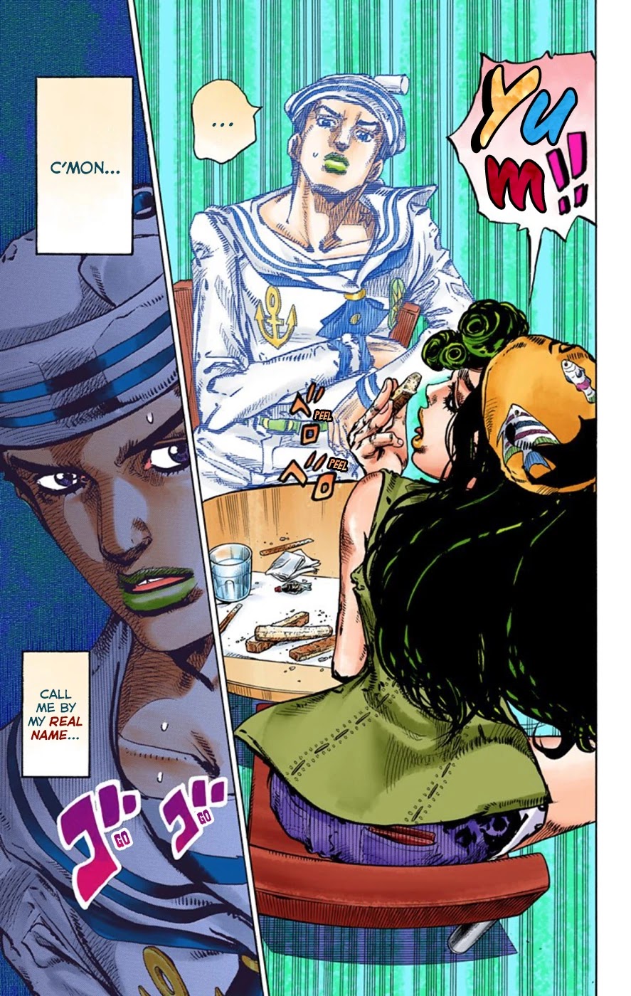 JoJo's Bizarre Adventure Part 8 - JoJolion (Official Colored) Chapter 44 page 7 - Chapter 44: Love Love Deluxe Part 2