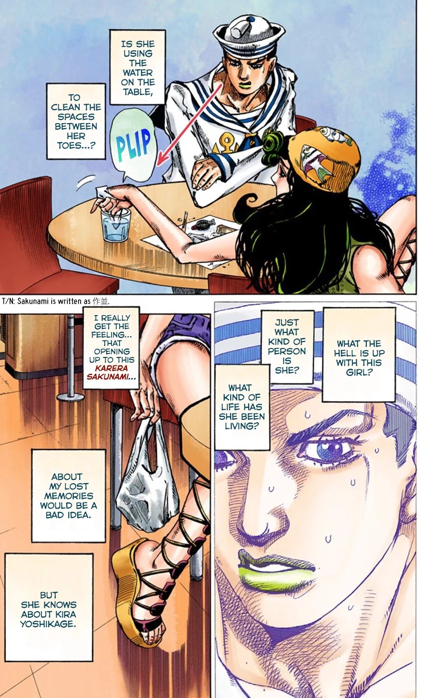 JoJo's Bizarre Adventure Part 8 - JoJolion (Official Colored) Chapter 44 page 9 - Chapter 44: Love Love Deluxe Part 2