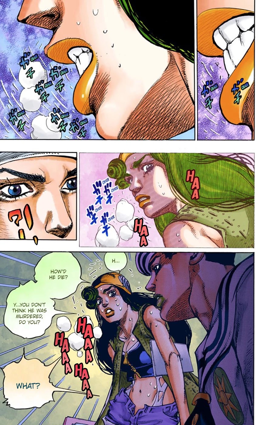 JoJo's Bizarre Adventure Part 8 - JoJolion (Official Colored) Chapter 45 page 13 - Chapter 45: Love Love Deluxe Part 3