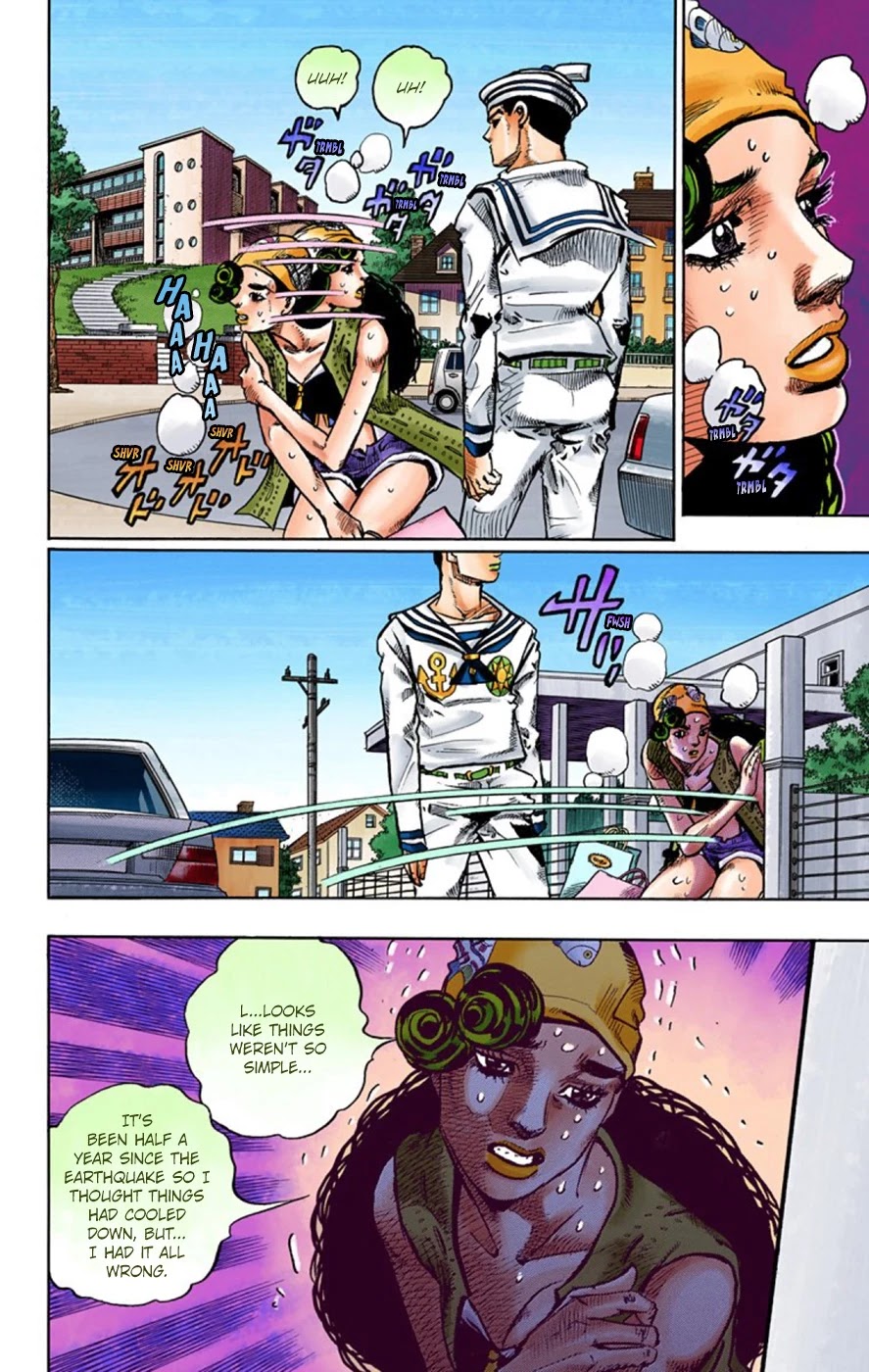 JoJo's Bizarre Adventure Part 8 - JoJolion (Official Colored) Chapter 45 page 14 - Chapter 45: Love Love Deluxe Part 3