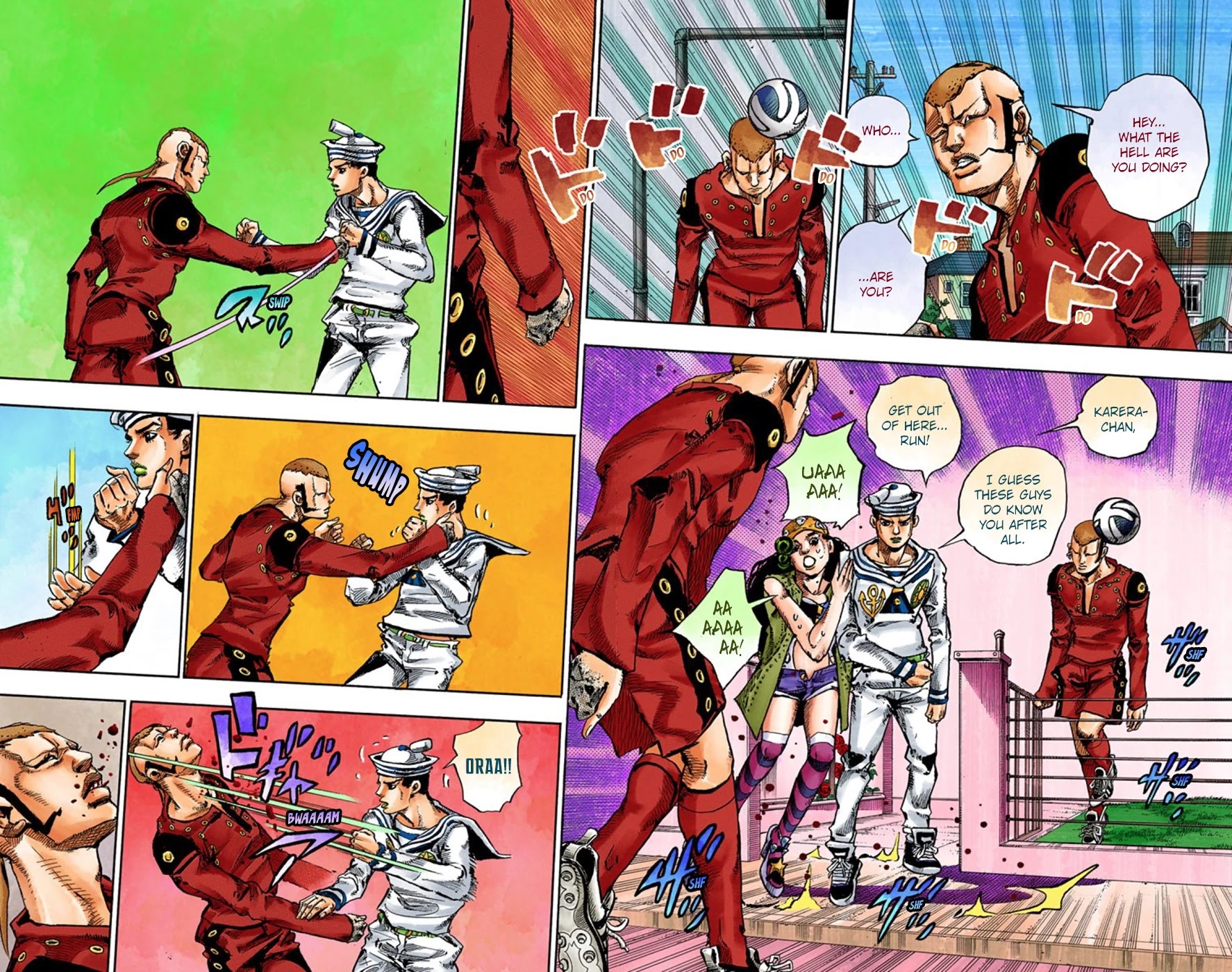 JoJo's Bizarre Adventure Part 8 - JoJolion (Official Colored) Chapter 45 page 28 - Chapter 45: Love Love Deluxe Part 3