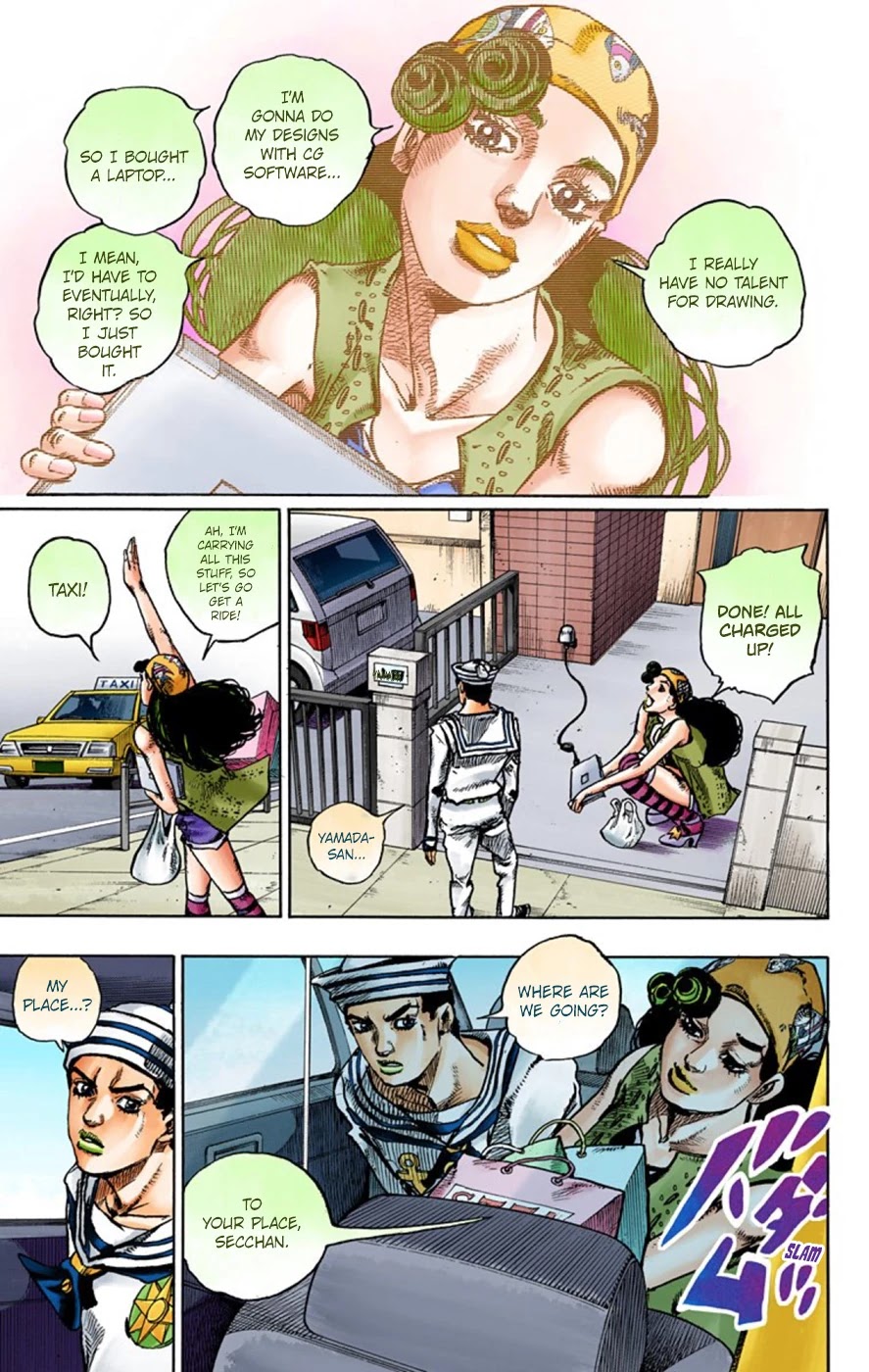 JoJo's Bizarre Adventure Part 8 - JoJolion (Official Colored) Chapter 45 page 5 - Chapter 45: Love Love Deluxe Part 3