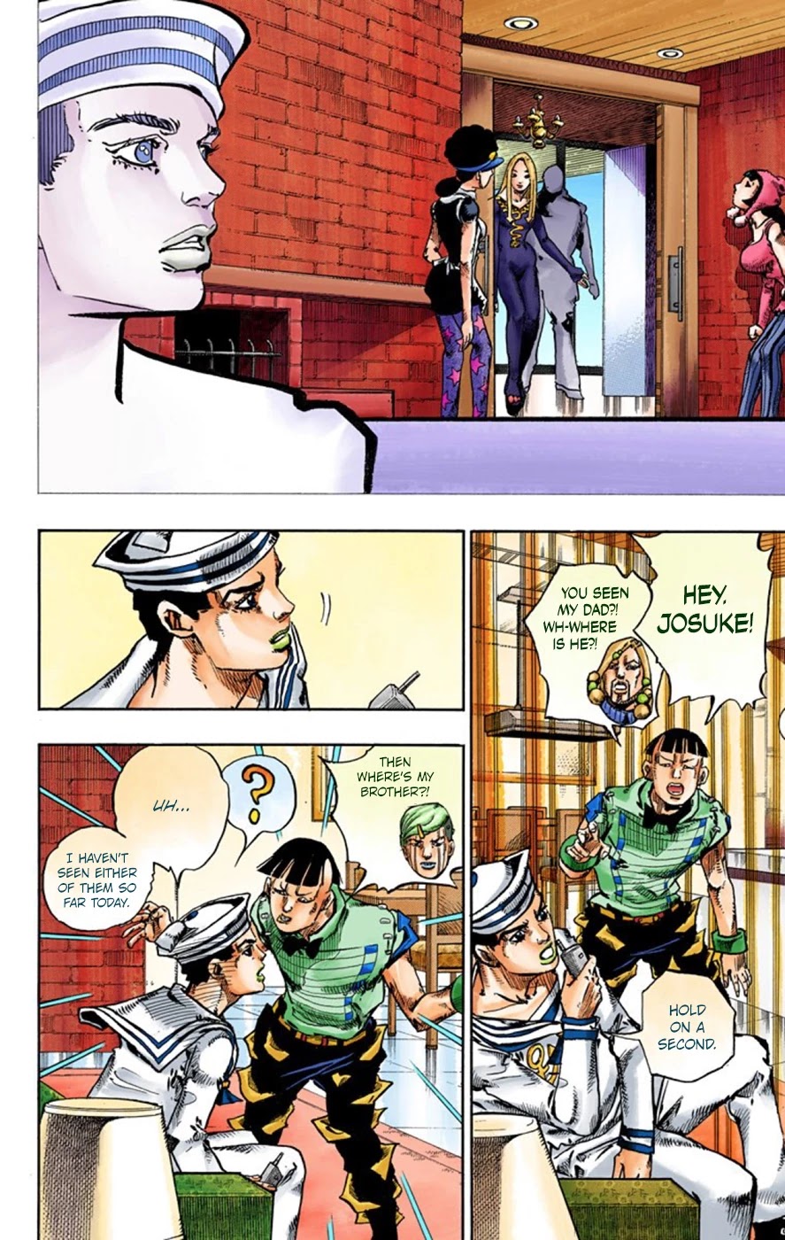 JoJo's Bizarre Adventure Part 8 - JoJolion (Official Colored) Chapter 47 page 14 - Chapter 47: Hato-chan Brought a Boyfriend Over Part 1
