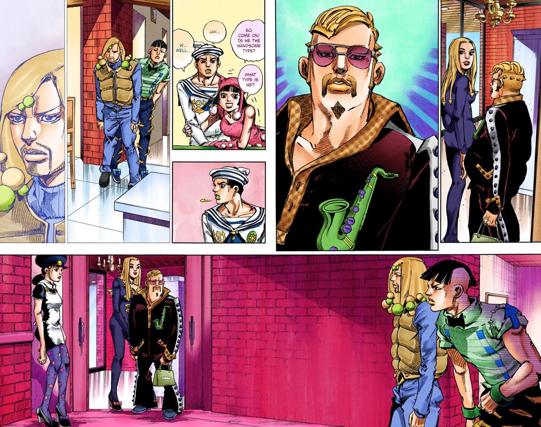 JoJo's Bizarre Adventure Part 8 - JoJolion (Official Colored) Chapter 47 page 16 - Chapter 47: Hato-chan Brought a Boyfriend Over Part 1