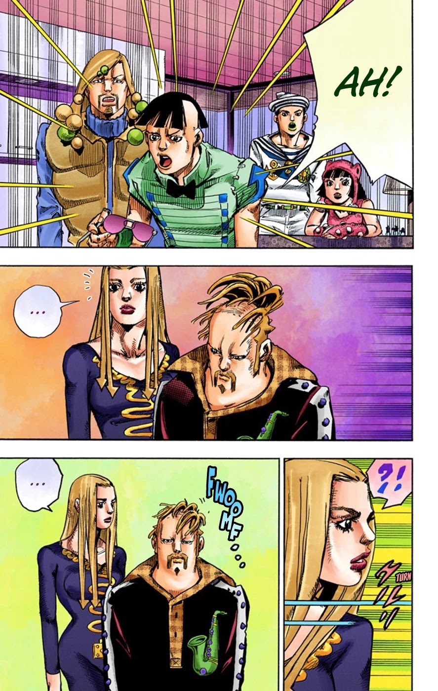JoJo's Bizarre Adventure Part 8 - JoJolion (Official Colored) Chapter 47 page 22 - Chapter 47: Hato-chan Brought a Boyfriend Over Part 1