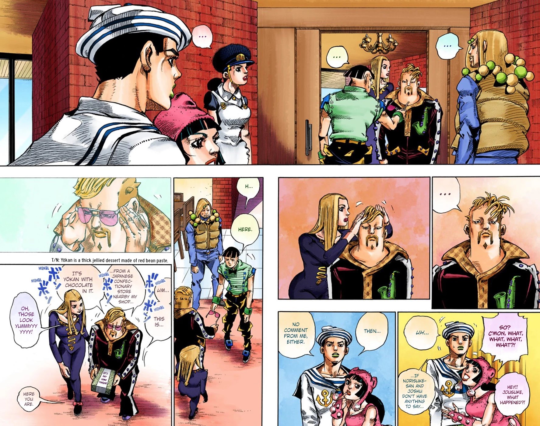JoJo's Bizarre Adventure Part 8 - JoJolion (Official Colored) Chapter 47 page 23 - Chapter 47: Hato-chan Brought a Boyfriend Over Part 1