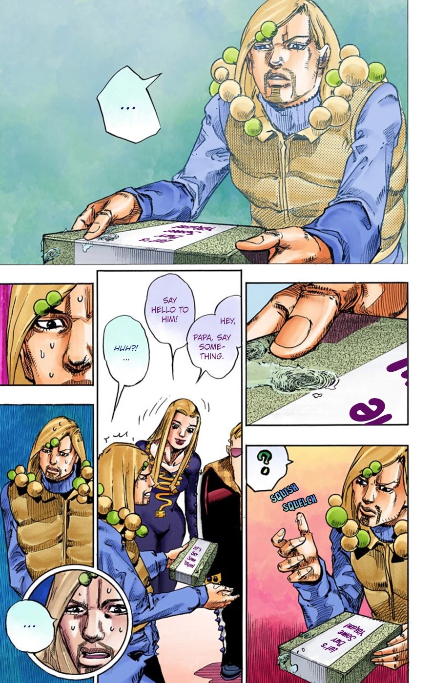JoJo's Bizarre Adventure Part 8 - JoJolion (Official Colored) Chapter 47 page 25 - Chapter 47: Hato-chan Brought a Boyfriend Over Part 1