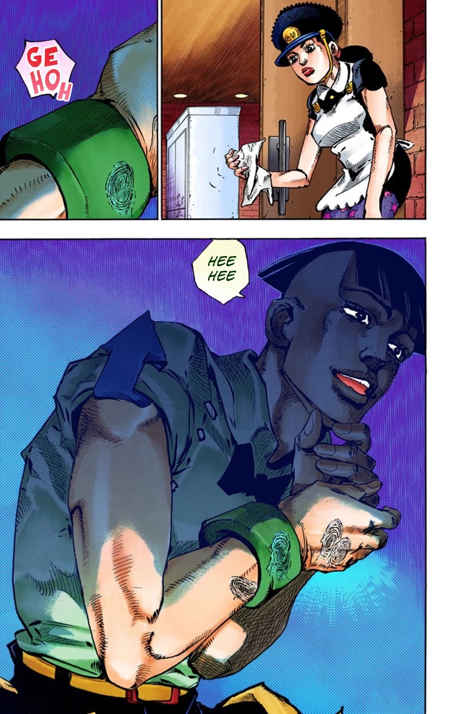 JoJo's Bizarre Adventure Part 8 - JoJolion (Official Colored) Chapter 47 page 27 - Chapter 47: Hato-chan Brought a Boyfriend Over Part 1