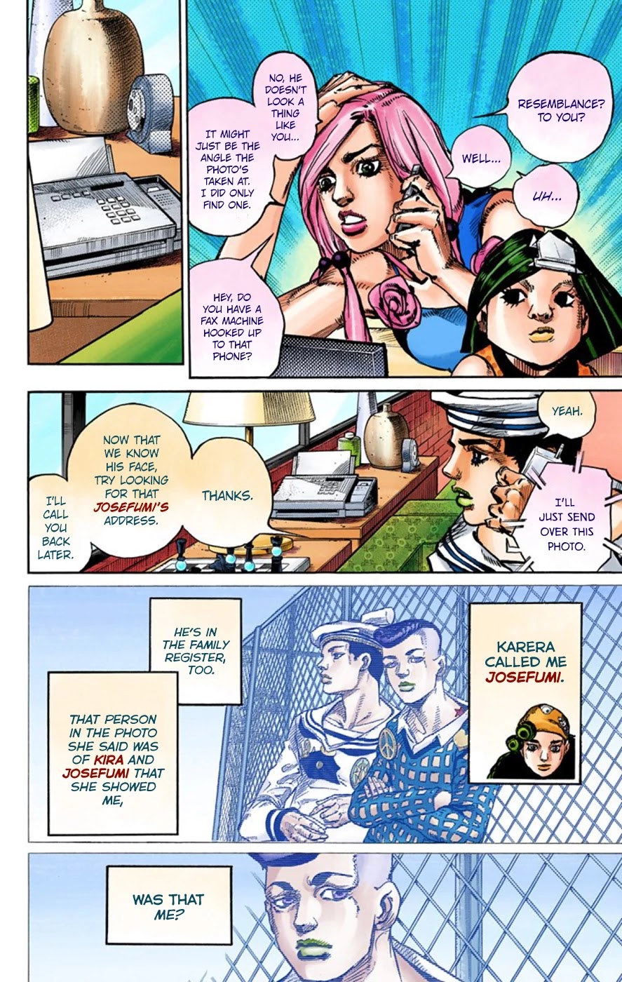 JoJo's Bizarre Adventure Part 8 - JoJolion (Official Colored) Chapter 48 page 11 - Chapter 48: Hato-chan Brought a Boyfriend Over Part 2