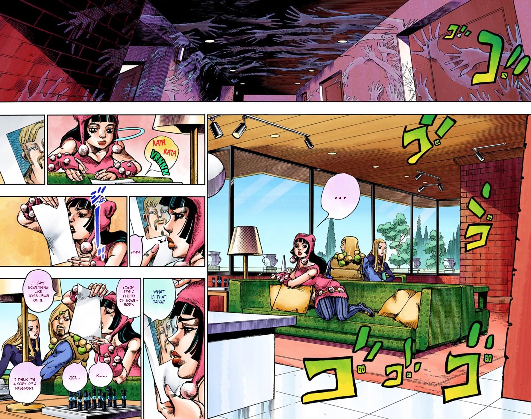 JoJo's Bizarre Adventure Part 8 - JoJolion (Official Colored) Chapter 48 page 34 - Chapter 48: Hato-chan Brought a Boyfriend Over Part 2