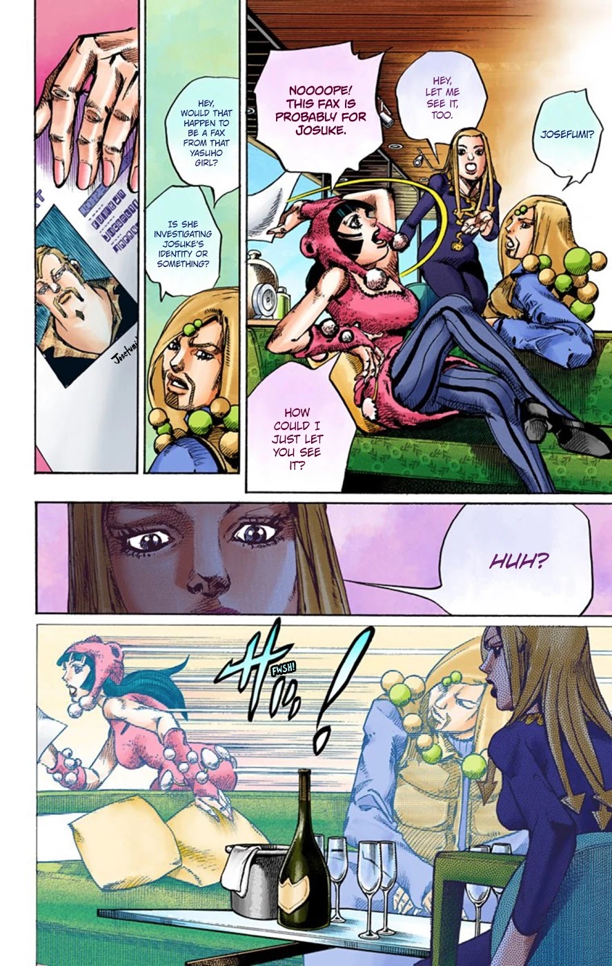 JoJo's Bizarre Adventure Part 8 - JoJolion (Official Colored) Chapter 48 page 35 - Chapter 48: Hato-chan Brought a Boyfriend Over Part 2