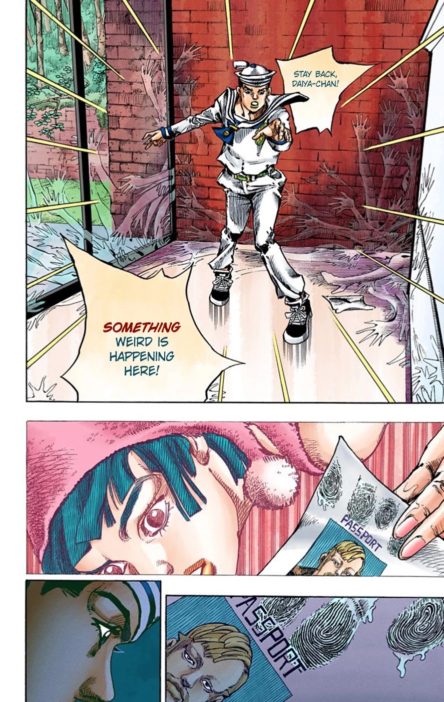 JoJo's Bizarre Adventure Part 8 - JoJolion (Official Colored) Chapter 48 page 37 - Chapter 48: Hato-chan Brought a Boyfriend Over Part 2