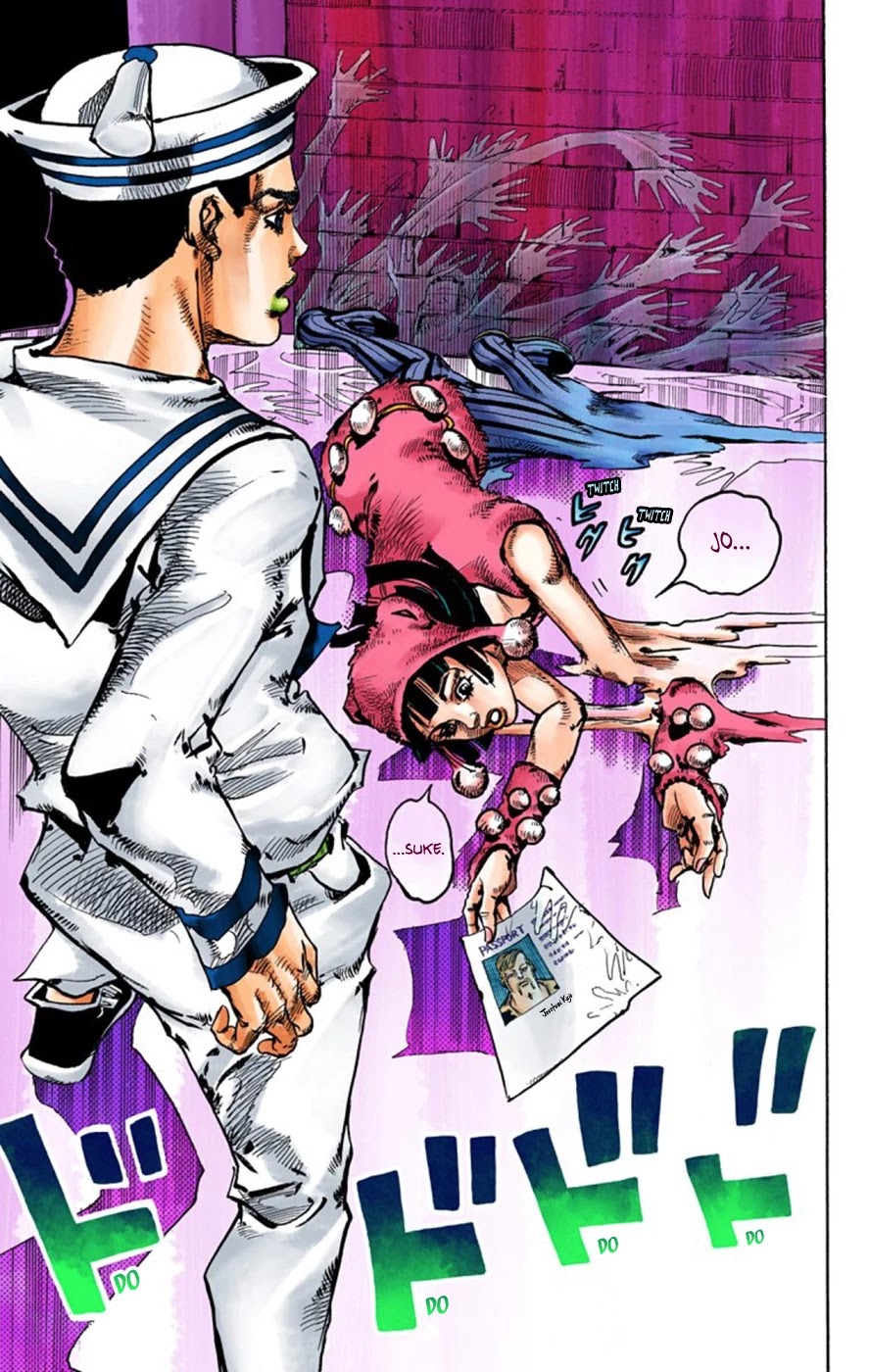 JoJo's Bizarre Adventure Part 8 - JoJolion (Official Colored) Chapter 48 page 38 - Chapter 48: Hato-chan Brought a Boyfriend Over Part 2