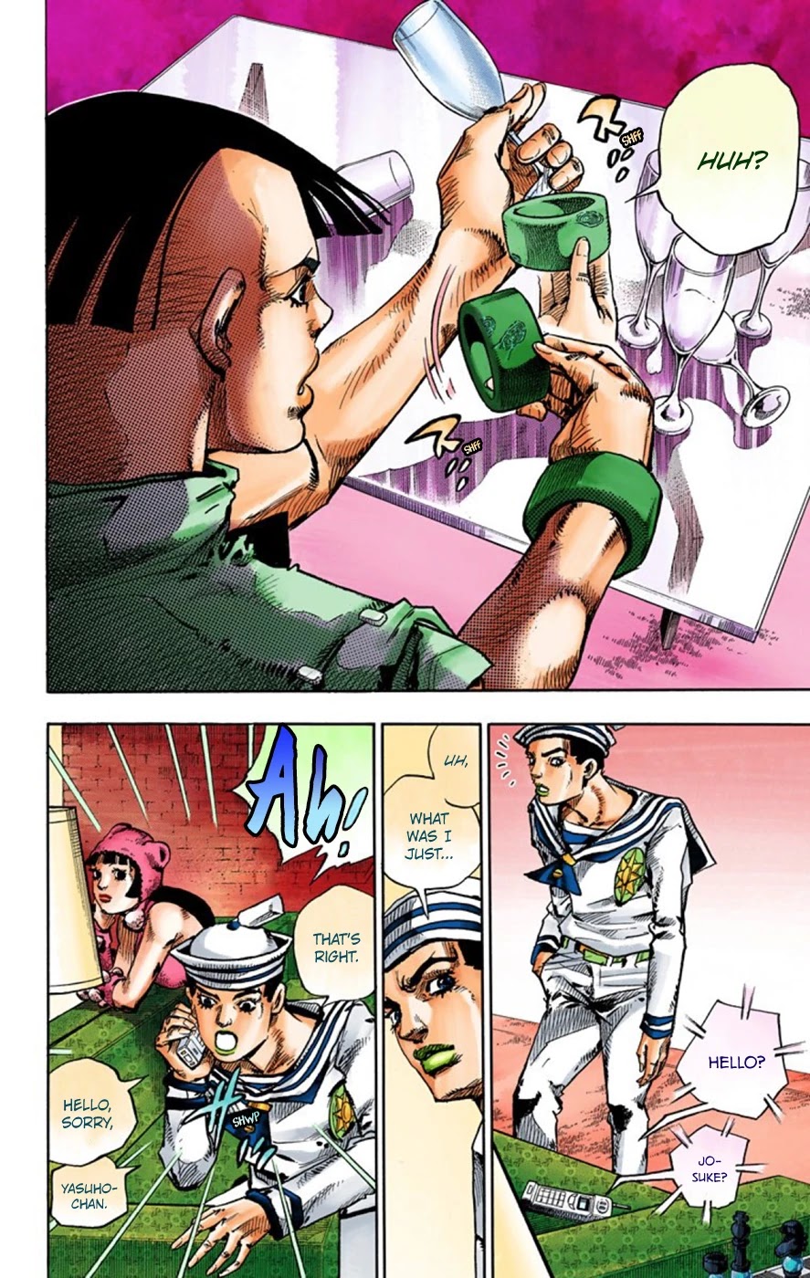 JoJo's Bizarre Adventure Part 8 - JoJolion (Official Colored) Chapter 48 page 9 - Chapter 48: Hato-chan Brought a Boyfriend Over Part 2