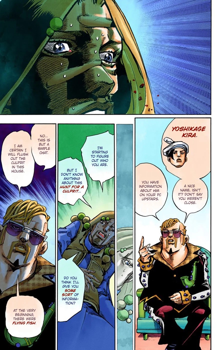 JoJo's Bizarre Adventure Part 8 - JoJolion (Official Colored) Chapter 49 page 18 - Chapter 49: Hato-chan Brought a Boyfriend Over Part 3
