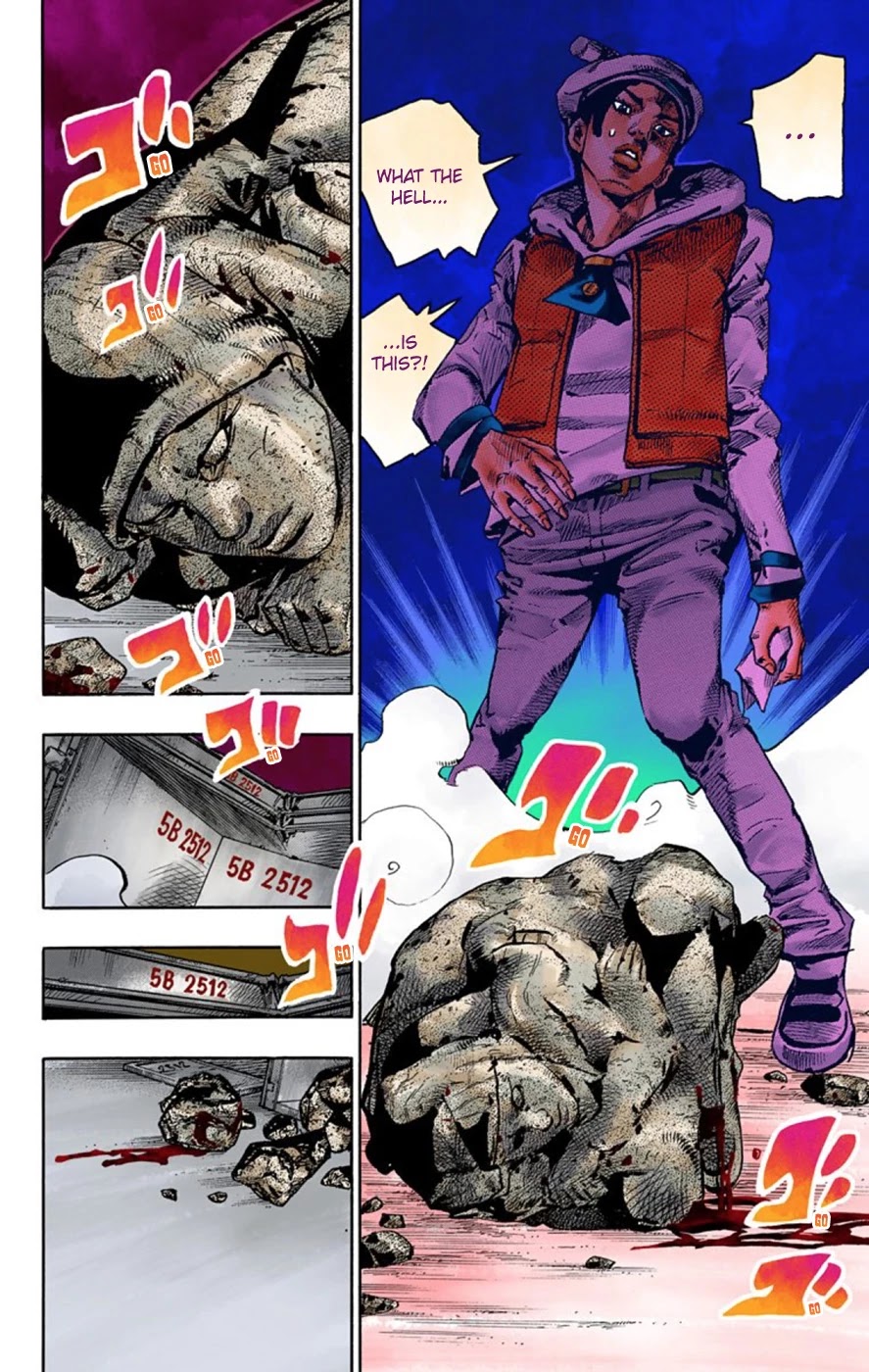 JoJo's Bizarre Adventure Part 8 - JoJolion (Official Colored) Chapter 49 page 25 - Chapter 49: Hato-chan Brought a Boyfriend Over Part 3