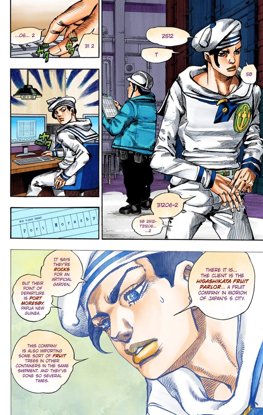 JoJo's Bizarre Adventure Part 8 - JoJolion (Official Colored) Chapter 49 page 27 - Chapter 49: Hato-chan Brought a Boyfriend Over Part 3