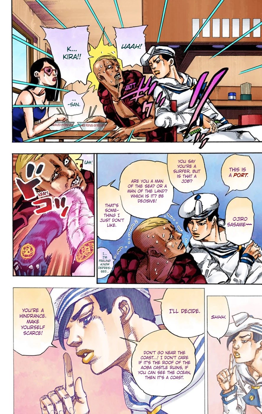 JoJo's Bizarre Adventure Part 8 - JoJolion (Official Colored) Chapter 49 page 30 - Chapter 49: Hato-chan Brought a Boyfriend Over Part 3
