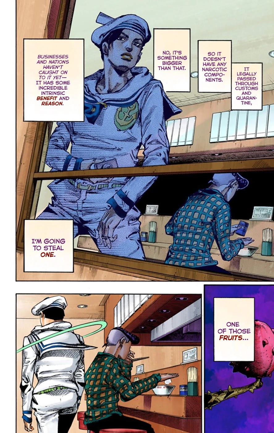 JoJo's Bizarre Adventure Part 8 - JoJolion (Official Colored) Chapter 49 page 34 - Chapter 49: Hato-chan Brought a Boyfriend Over Part 3