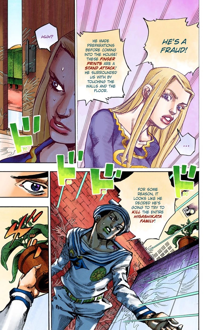 JoJo's Bizarre Adventure Part 8 - JoJolion (Official Colored) Chapter 49 page 40 - Chapter 49: Hato-chan Brought a Boyfriend Over Part 3