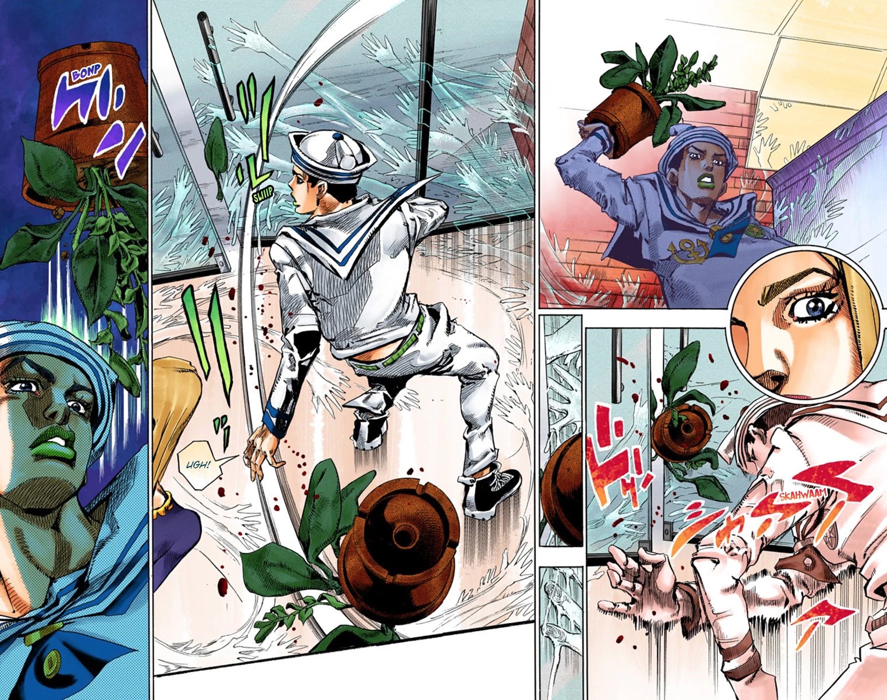 JoJo's Bizarre Adventure Part 8 - JoJolion (Official Colored) Chapter 49 page 41 - Chapter 49: Hato-chan Brought a Boyfriend Over Part 3