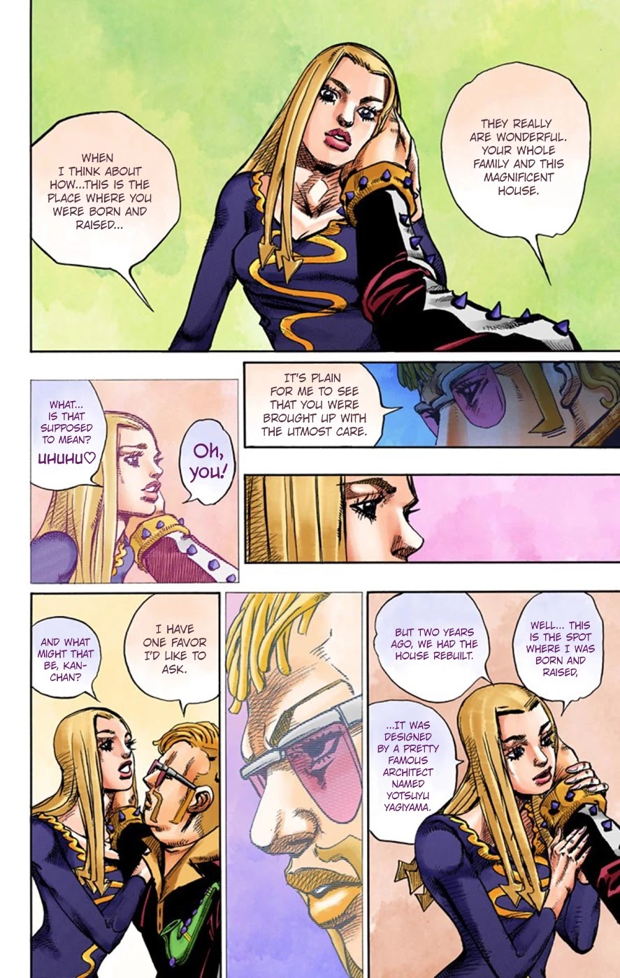 JoJo's Bizarre Adventure Part 8 - JoJolion (Official Colored) Chapter 49 page 7 - Chapter 49: Hato-chan Brought a Boyfriend Over Part 3